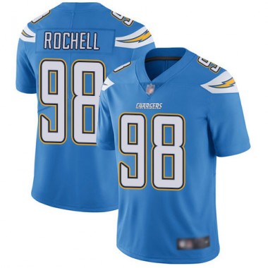 Los Angeles Chargers NFL Football Isaac Rochell Electric Blue Jersey Men Limited #98 Alternate Vapor Untouchable->los angeles chargers->NFL Jersey
